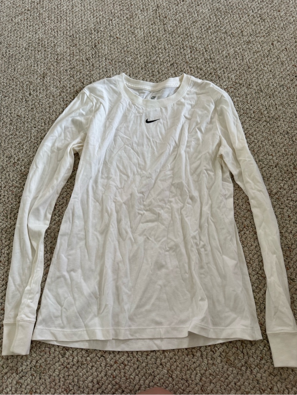 Nike White Tee with Black Logo